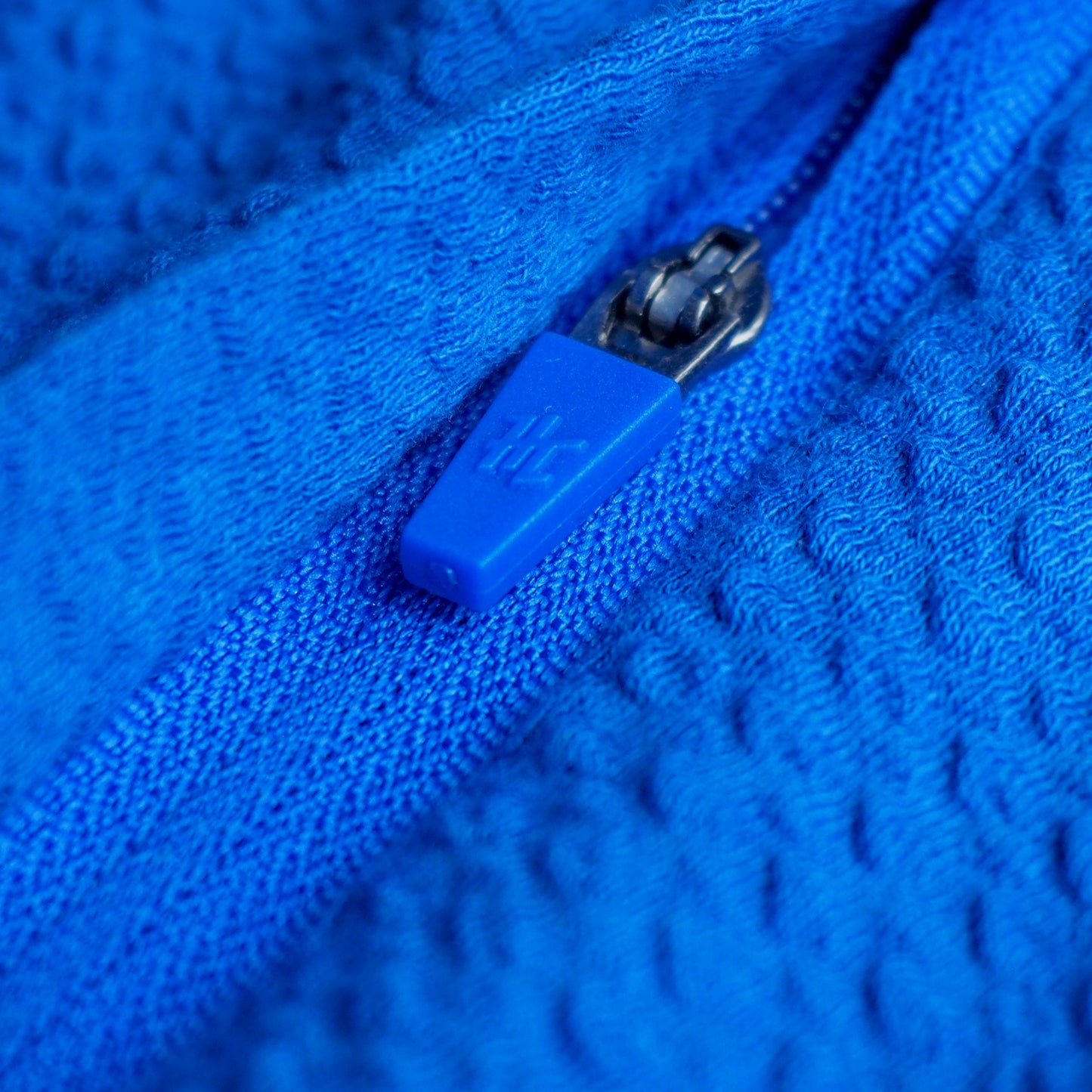 COBALT WAFFLE KNIT HOODIE
