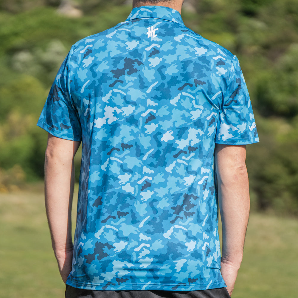 Back view of the Splash Shot Polo by High Cut Golf NZ