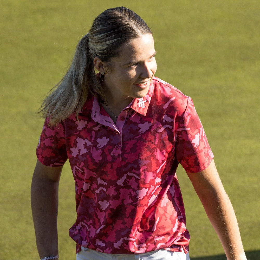 WOMEN'S SUNDAY PINK POLO