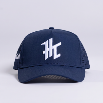 Navy Golf Cap with a White HC Logo by HighCut Golf New Zealand.